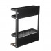 Wrought Iron Small Refrigerator Rack Creative Kitchen Supplies Folding Storage Rack Display Rack Multifunctional Magnetic Storage Rack