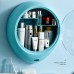 Creative Wall Mounted Cosmetic Storage Box Dust Proof Bathroom Toilet Wall Mounted Free Punch Skin Care Product Rack