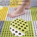 4 PCS Bathroom Anti  Slip Mat Shower Room Splicing Ground Pad  Size  30x30cm  White