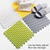 4 PCS Bathroom Anti  Slip Mat Shower Room Splicing Ground Pad  Size  30x30cm  White