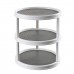 Rotatable Desktop Kitchen Storage Tray Multifunctional Plastic Round Storage Cab